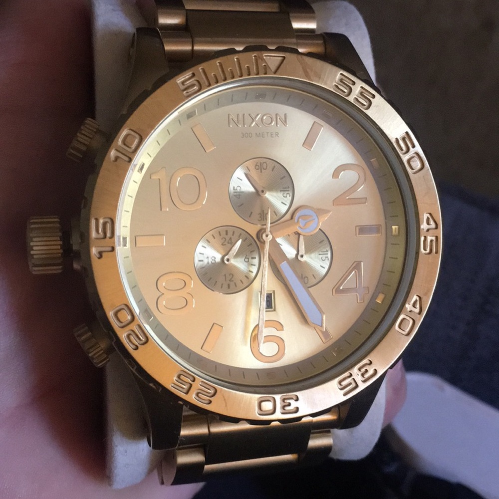 Almost NEW Gold Nixon Watch 51-30